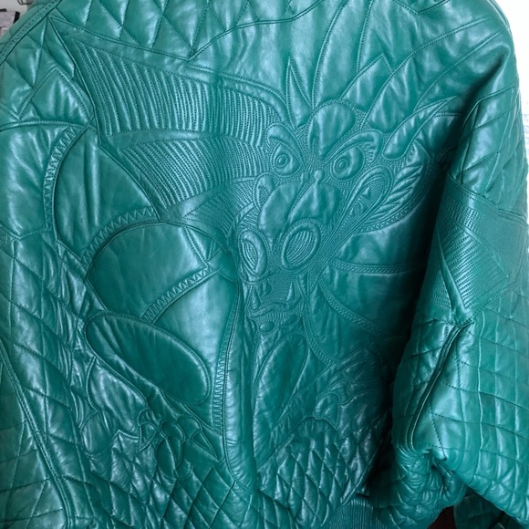 Leather Pelle Pelle jacket green